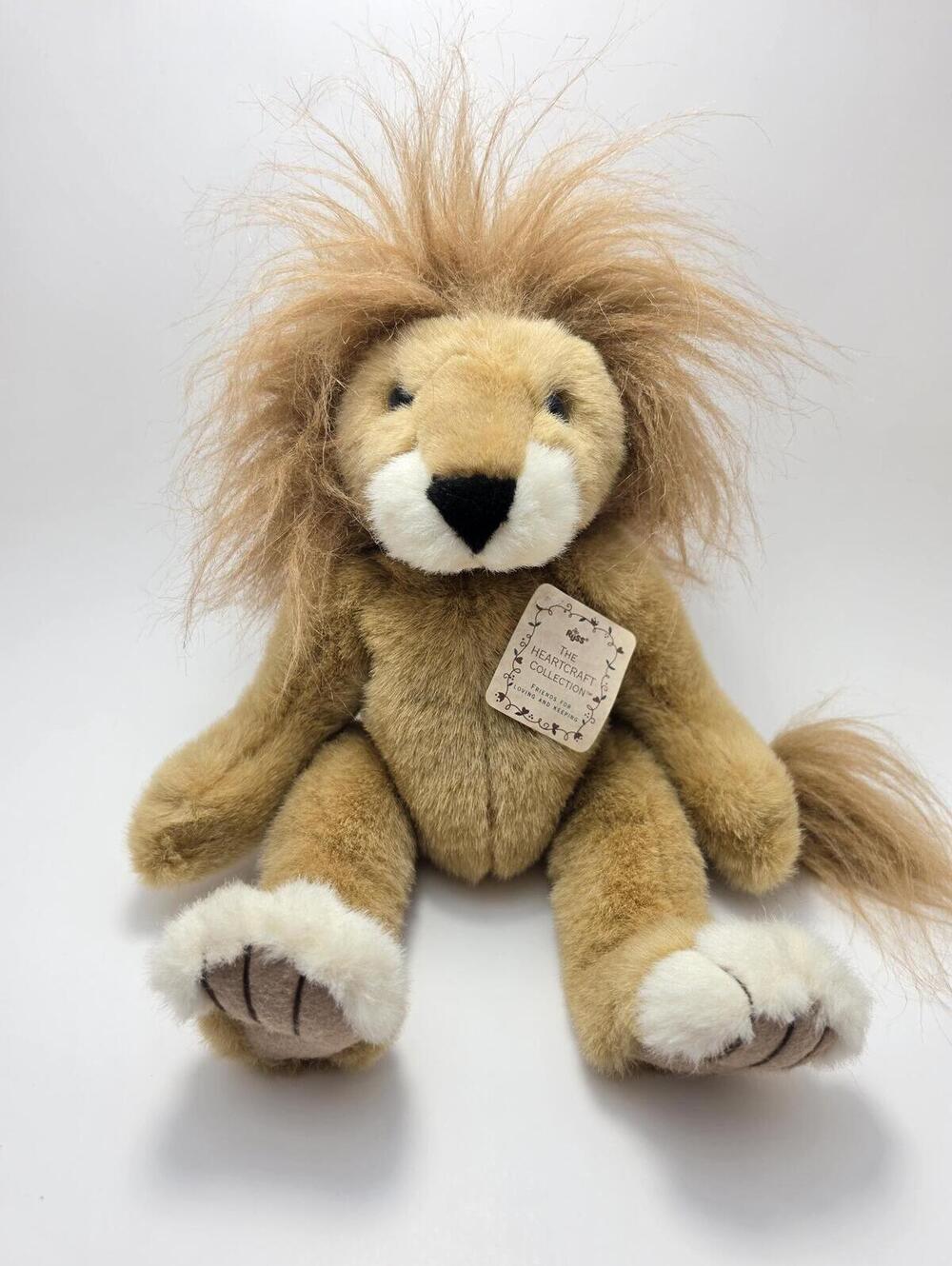 Russ Vintage "Safari" the Lion Plush, Vintage Lion (12 inch)